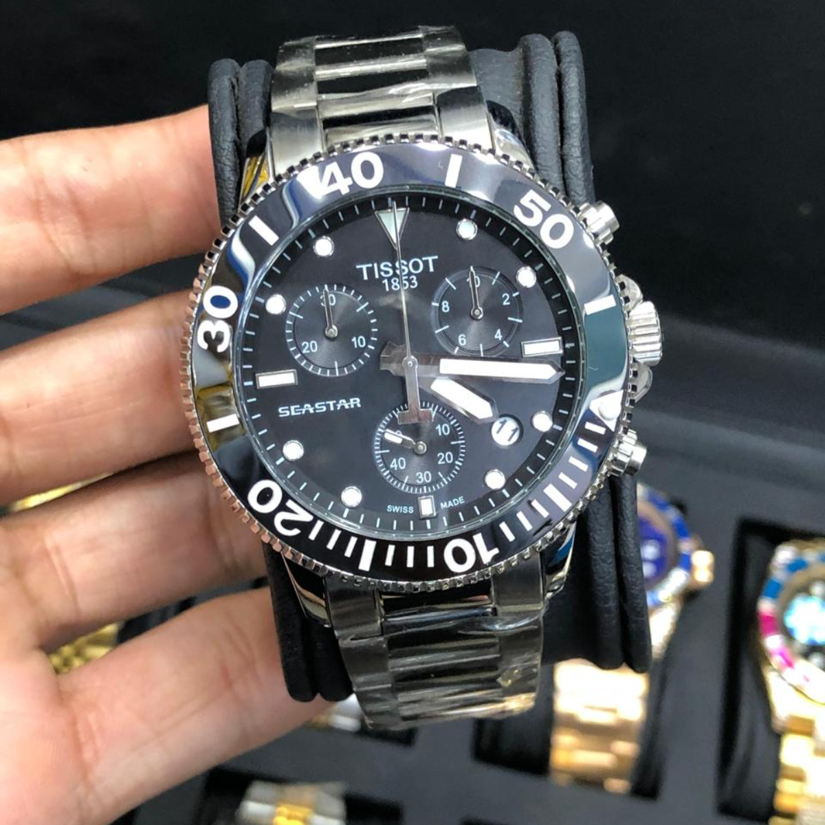 Tissot Seastar 1000 Chronograph Black Dial Stainless Steel