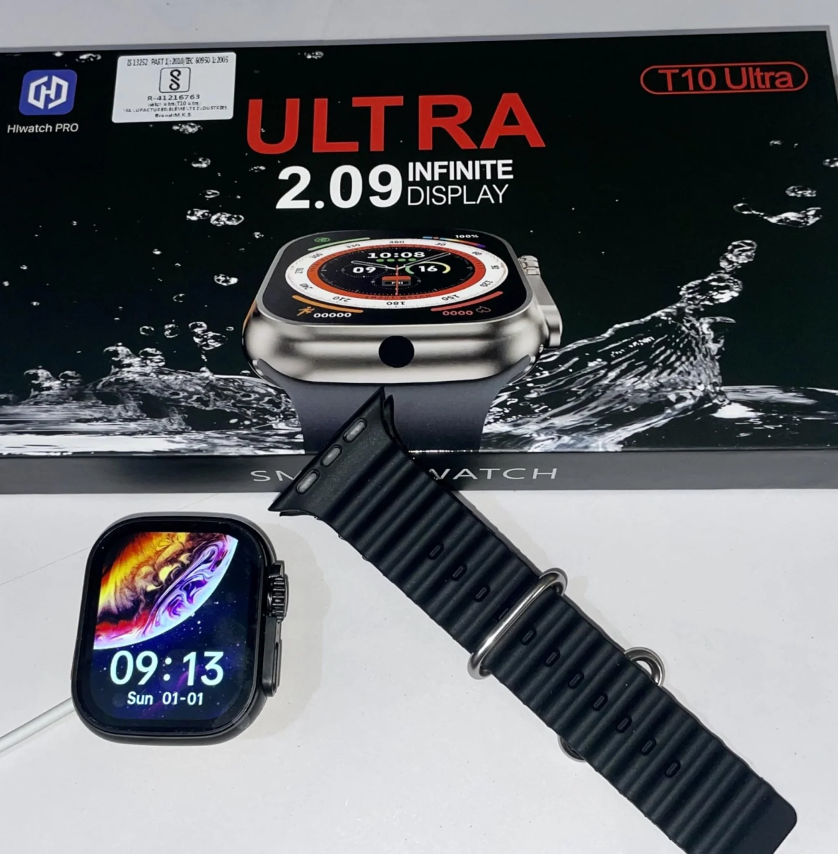 T10 Ultra Smartwatch 2.09inch HD Big Screen Magnetic Wireless Charging Wacth 8 49mm Smart Watch Bluetooth Call Sleep Monitor Men Women Watch